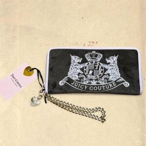 Juicy Couture Chocolate and Pink Scottie Dog Large Wallet